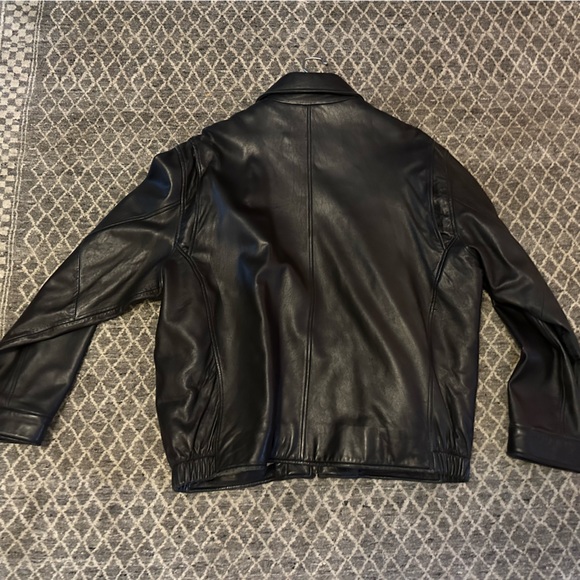 Marc New York Black Leather Jacket - Picture 2 of 7